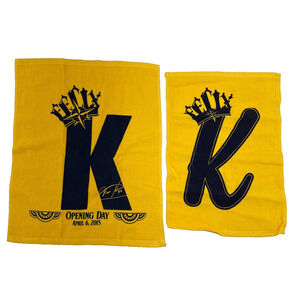 Seattle Mariners KING FELIX 2015 Opening Day Baseball Towel Hernandez New 2 PC